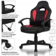 Игровое кресло  "Spark GM-201", экокожа, черное/красное, 532503. Фото товара с разных ракурсов.