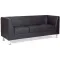 Трехместный диван Дэрби черный (Chairman) 2070х770х670 (3-местный) главное фото в маленьком размере